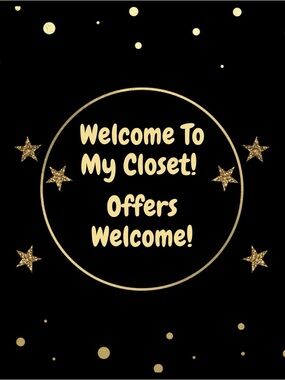 Welcome to my closet!